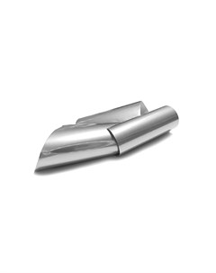 Фольга для дизайна ногтей Поталь 4x100 см серебро Runail