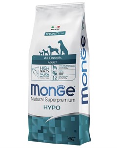 Speciality Dog Hypo Salmon для взрослых собак всех пород при аллергии с лососем и тунцом 2 5 2 5 кг Monge