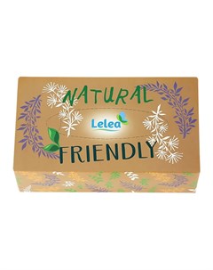 Салфетки бумажные 2 х слойные Natural 100 шт Lelea