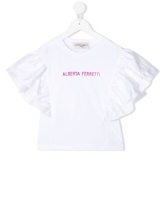 Футболка с логотипом Alberta ferretti kids