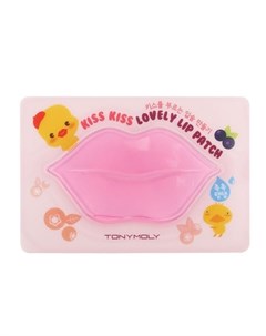 Гидрогелевая маска патч для губ Kiss Kiss Lovely Lip Patch Tony moly