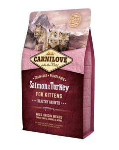 Сухой корм для котят Salmon Turkey for Kittens с лососем и индейкой 2 кг Carnilove