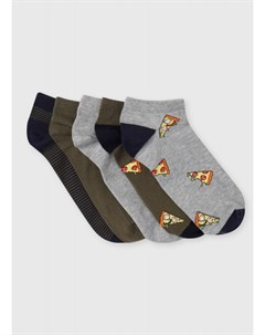 Короткие носки с жаккардом пиццы Ostin