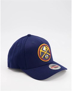 Темно синяя бейсболка с логотипом команды NBA Denver Nuggets Mitchell and ness