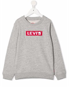 Толстовка в рубчик с нашивкой логотипом Levi's kids