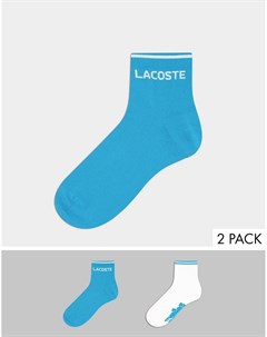 Набор из 2 пар низких носков голубого цвета Lacoste