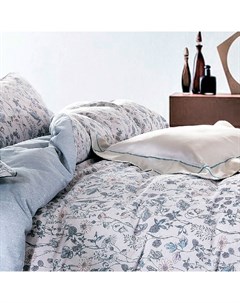 Комплект постельного белья 1 5 спальный серо голубой Pappel
