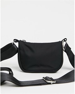 Черная нейлоновая сумка мини через плечо в стиле 90 х Asos design