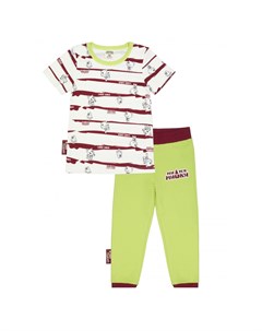 Пижама с брюками МИШКИ с брюками полосатая Lucky child
