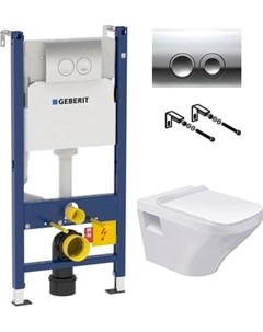 Комплект инсталляция Geberit Duofix Delta 458 124 21 1 3 в 1 унитаз DuraStyle 2536090000 Duravit