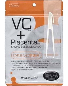 Маска с плацентой и витамином C 7 шт Placenta Japan gals