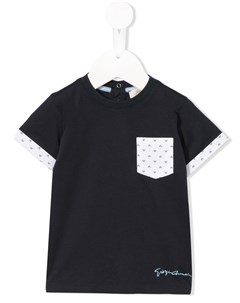 Футболка с короткими рукавами и карманом Emporio armani kids