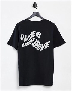 Футболка черного цвета с принтом на спине Over and Above Originals Jack & jones