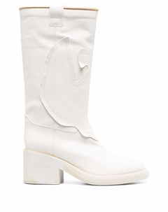 Сапоги с закругленным носком Mm6 maison margiela