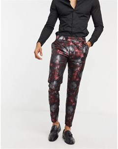 Супероблегающие брюки с цветочным принтом Bolongaro trevor