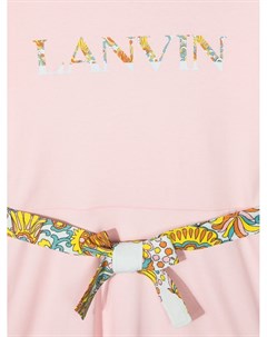 Платье футболка с логотипом Lanvin enfant