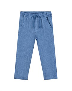 Льняные брюки голубого цвета Arc-en-ciel