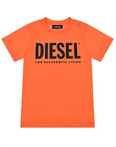 Оранжевая футболка Diesel