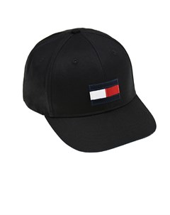 Черная бейсболка с вышивкой Tommy hilfiger