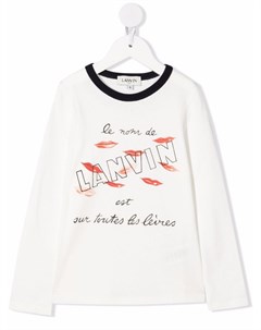 Топ с логотипом Lanvin enfant