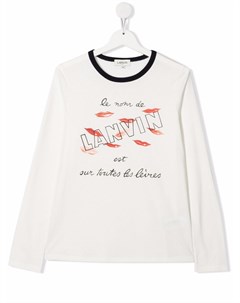 Топ с логотипом Lanvin enfant