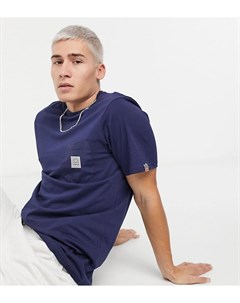 Темно синяя футболка с карманом эксклюзивно на ASOS Ellesse