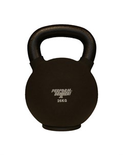 Обрезиненная гиря 24 кг Neoprene Kettlebell 8942 черный Perform better