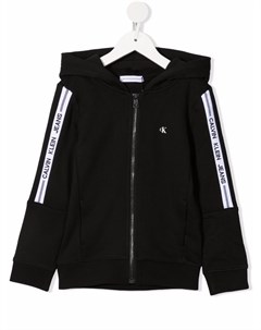 Худи на молнии с логотипом Calvin klein kids