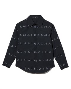 Рубашка с логотипом Balmain kids