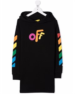 Платье худи с логотипом Off-white kids