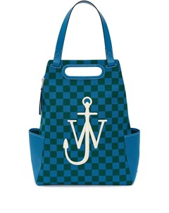 Рюкзак в шахматную клетку с логотипом Anchor Jw anderson