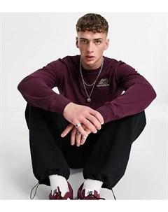 Бордовый лонгслив с логотипом эксклюзивно для ASOS New balance