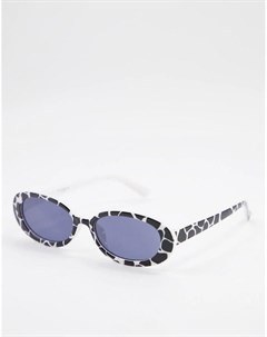 Солнечные очки кошачий глаз со звериным пятнистым принтом London My accessories