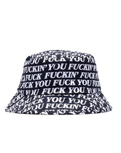 Панама Fuck You Bucket Hat Black 2021 Ripndip