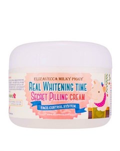 Крем для лица с эффектом пилинга Real whitening time secret pilling cream 100мл Elizavecca