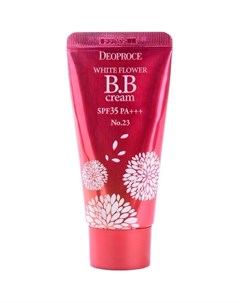 ББ крем с экстрактами белых цветов White Flower BB Cream 23 Natural Beige SPF35 PA 30мл Deoproce