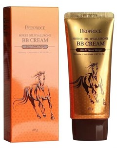 ББ Крем с гиалуроновой кислотой и лошадиным жиром 23 60мл BB Cream Horse oil Hyalurone Deoproce