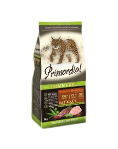 Корм для кошек беззерновой утка индейка сух 2кг Primordial