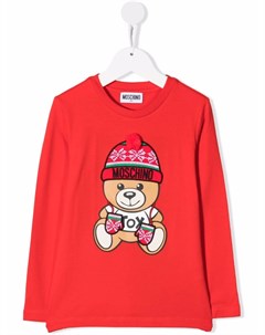 Футболка с принтом Moschino kids