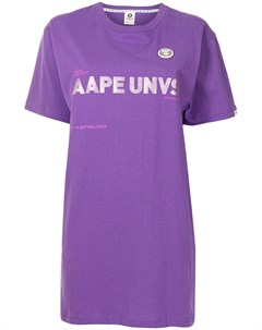 Футболка оверсайз с надписью Aape by a bathing ape