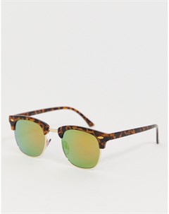 Черепаховые солнцезащитные очки в стиле ретро Jack & jones