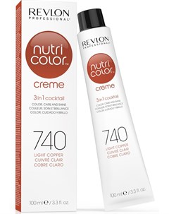 740 краска 3 в 1 для волос медный NUTRI COLOR CREME 100 мл Revlon professional