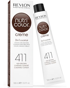 411 краска 3 в 1 для волос коричневый NUTRI COLOR CREME 100 мл Revlon professional