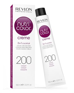200 краска 3 в 1 для волос фиолетовый NUTRI COLOR CREME 100 мл Revlon professional
