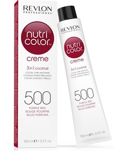 500 краска 3 в 1 для волос пурпурно красный NUTRI COLOR CREME 100 мл Revlon professional