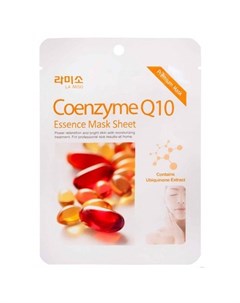 Маска тканевые с экстрактом Коэнзима Q10 Coenzyme Q10 essence mask sheet 21 г La miso