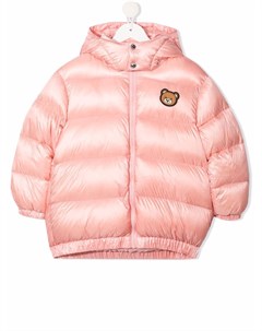 Пуховик Teddy Bear с капюшоном Moschino kids