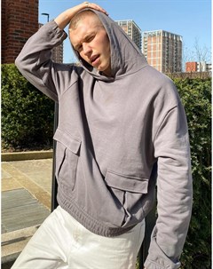 Oversized худи с карманами в утилитарном стиле Asos 4505