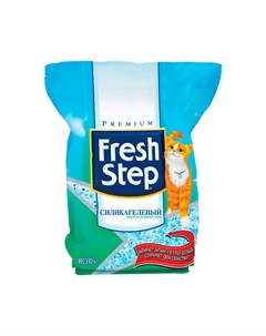 Наполнитель для кошачьего туалета силикагелевый впитывающий 3 62кг Fresh step