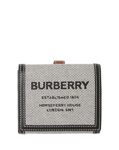 Складной бумажник из парусины с надписями Burberry